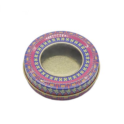 চা প্যাকেজিং বক্স প্রিন্টিং রাউন্ড স্পাইসের জন্য ছোট মেটাল টিনের ক্যান