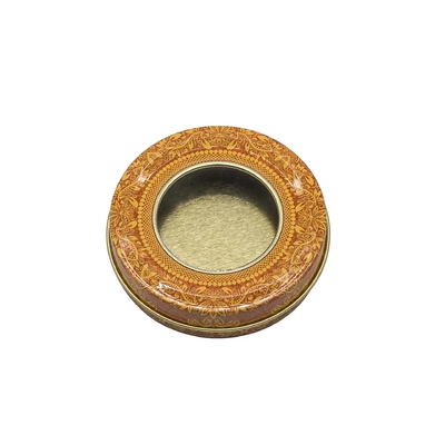 4 Oz 8 Oz ধাতু টিনের মোমবাতি পাত্রে জার 70x20mm গোলাকার