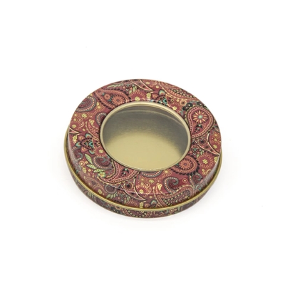 4 Oz 8 Oz ধাতু টিনের মোমবাতি পাত্রে জার 70x20mm গোলাকার