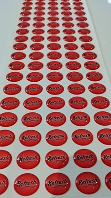 Epoxy গম্বুজ লেবেল স্টিকার প্রিন্টিং 3D জলরোধী কাস্টম ক্রিস্টাল লোগো