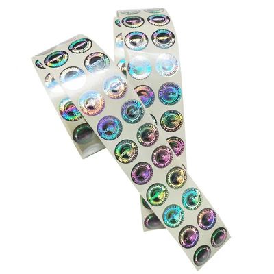 PET PVC BOPP প্যাকেজিং হলোগ্রাম স্টিকার প্রিন্টিং লেবেলের জন্য